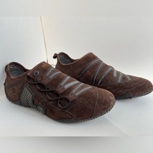 Merrill size 7 brown slide on trekking shoes